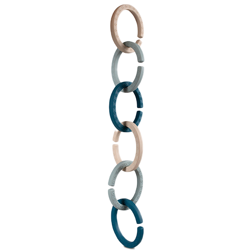 Filibabba Silikone Ophængsringe Blue (1 stk)