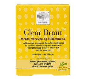 New Nordic Clear Brain - 180 tabs.