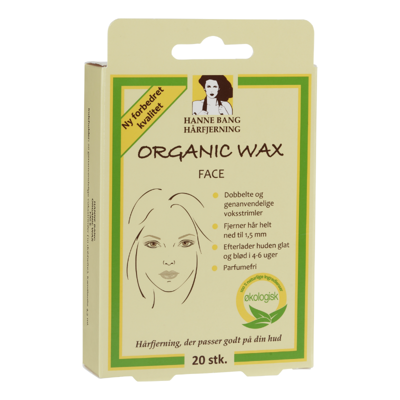Hanne Bang Organic Wax Face Strips 20 stk.