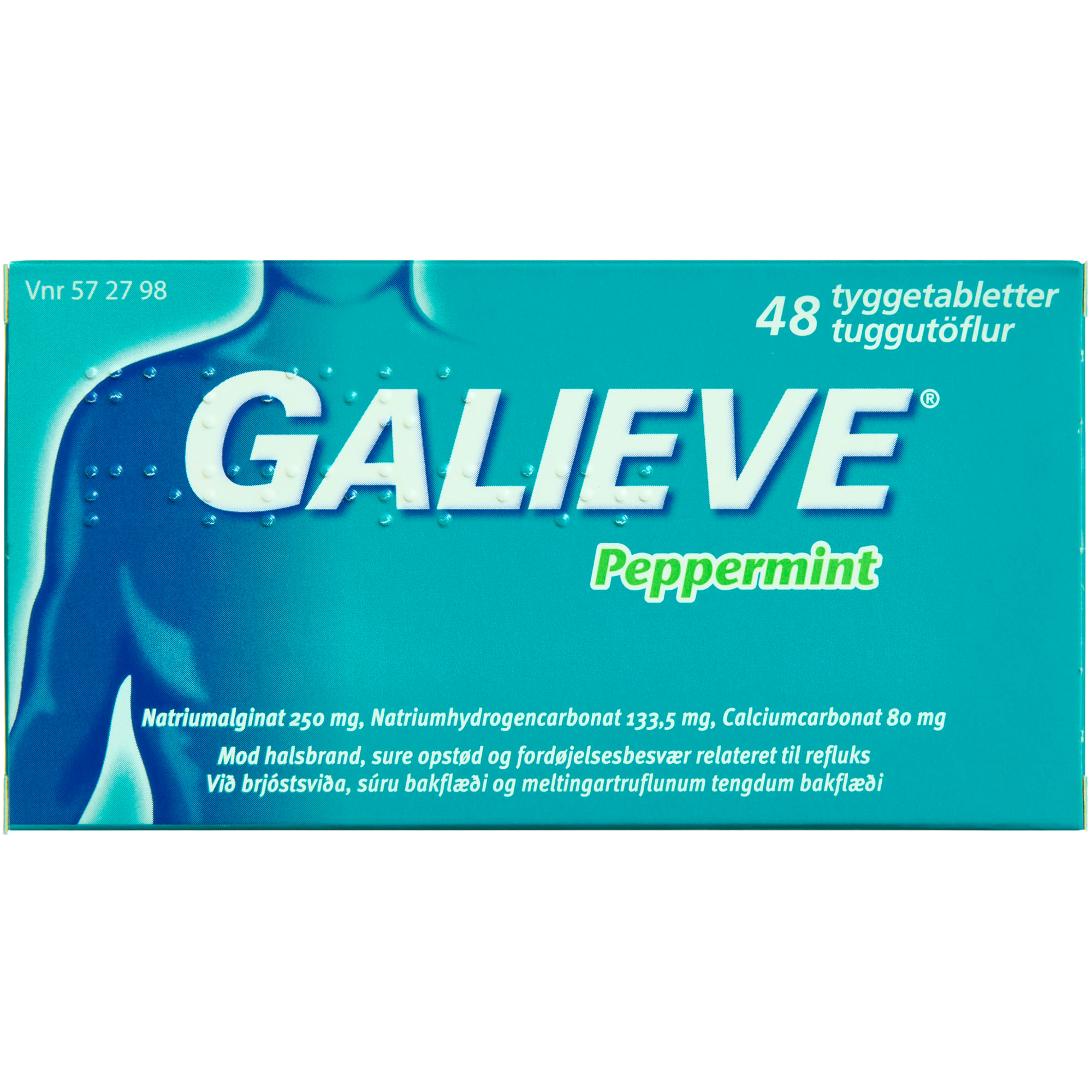 Galieve Peppermint Tyggetabletter - 48 stk
