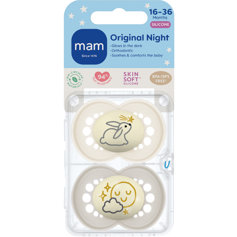 MAM Orig Night 16-36M Silk Neutral (2 stk)