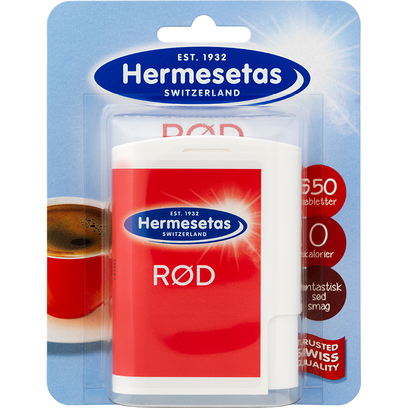 Hermesetas Rød - 650 stk.