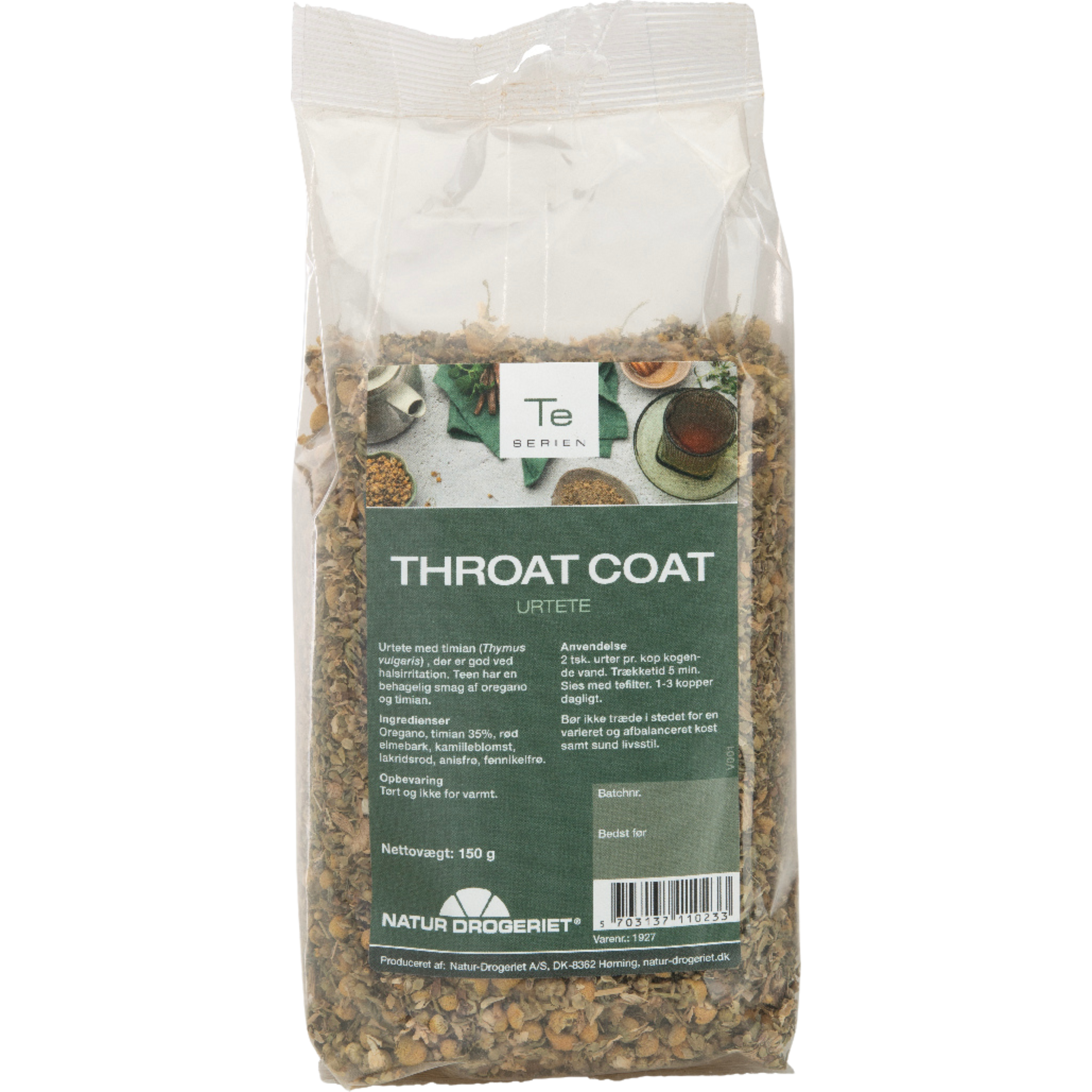 Natur Drogeriet Throat Coat Urtete  (150 g)