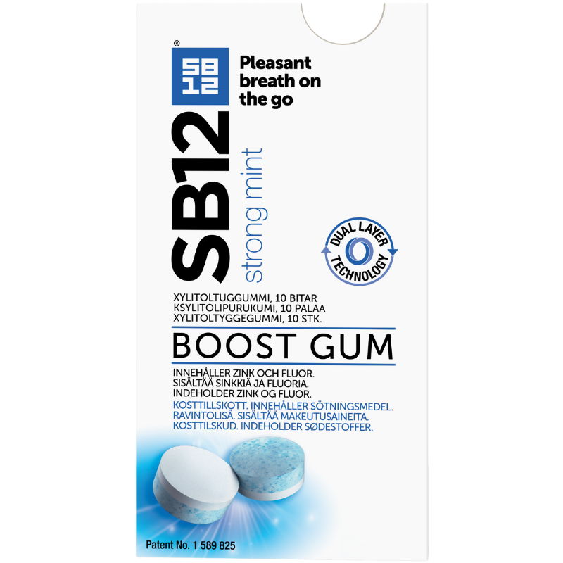 SB12 Boost Tyggegummi Mint (10 stk)