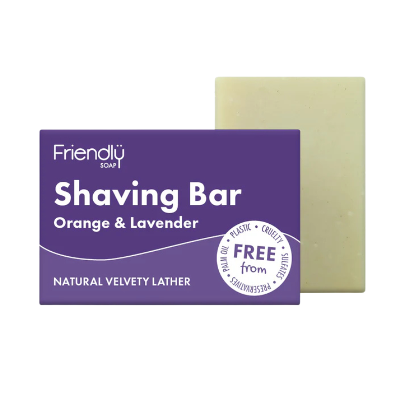 Friendly Shaving Bar Orange & Lavender (95 g)