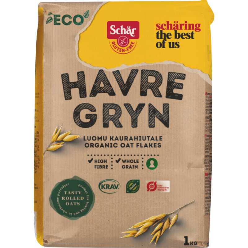 Schär Eco Havregryn Glutenfri Ø (1000 g)