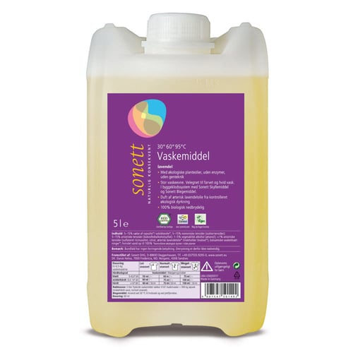 Sonett Vaskemiddel Fl. Lavendel - 5 l.