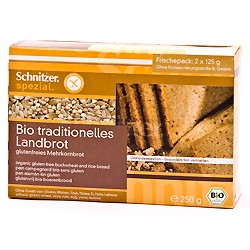 Landbrød Glutenfri Ø 250 gr.