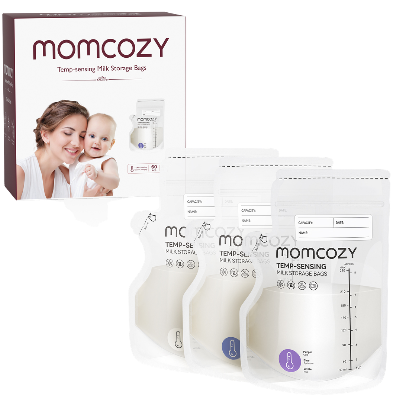 MomCozy Opbevaringsposer Til Brystmælk M. Hældetud (60 stk)