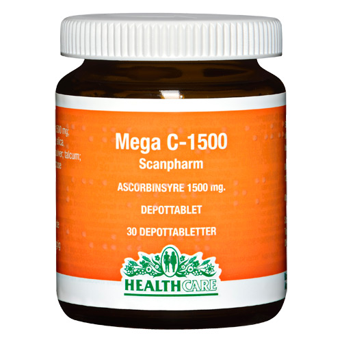 Scanpharm Mega C 1500 mg Depottabletter (30 tabletter)