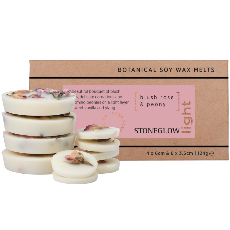 Ambience Stoneglow Vegansk Soja Duftvoks Buskrose & Pæon (10 stk)