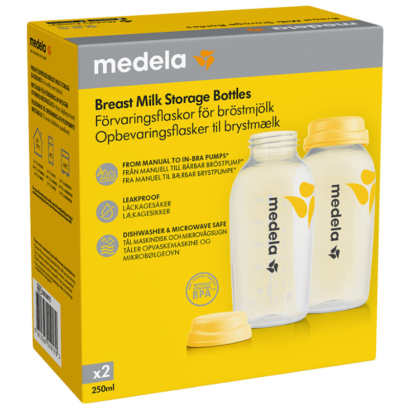 Medela Brystmælksflasker - 2 x 250 ml