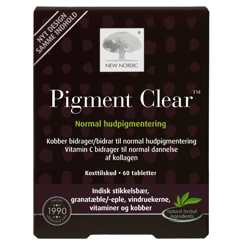 New Nordic Skin Care Pigment Clear - 60 tabs.