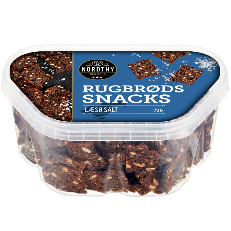 Nordthy Rugbrødssnacks Læsøsalt (170 g)