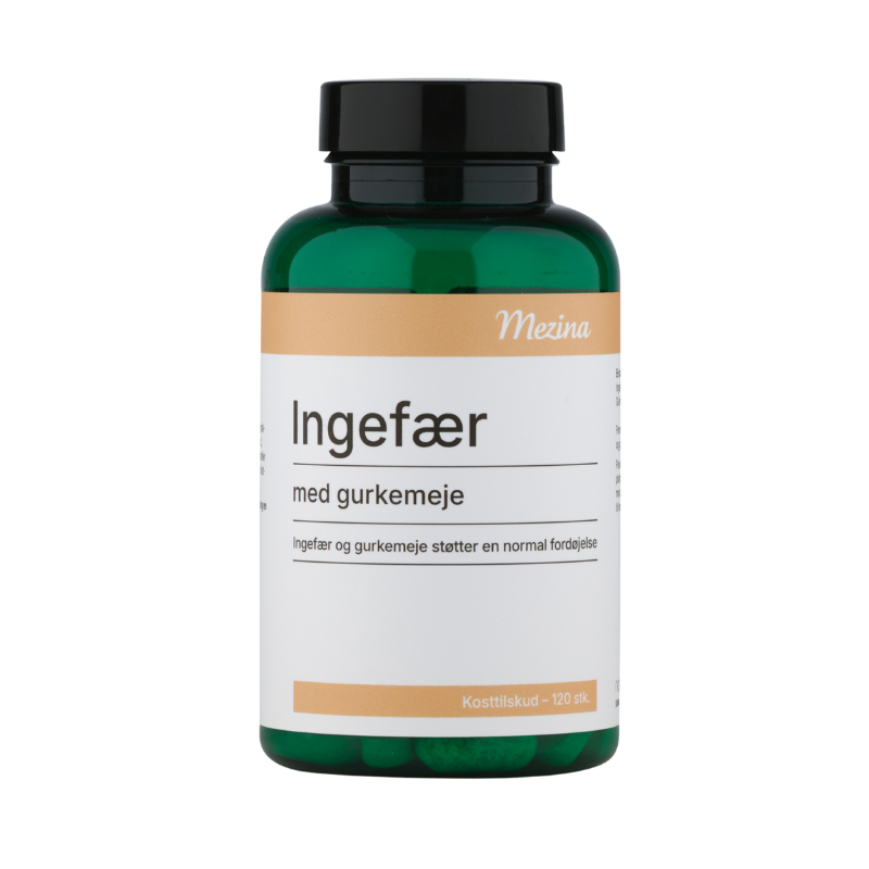 Mezina Ingefær M. Gurkemeje (120 tabl)