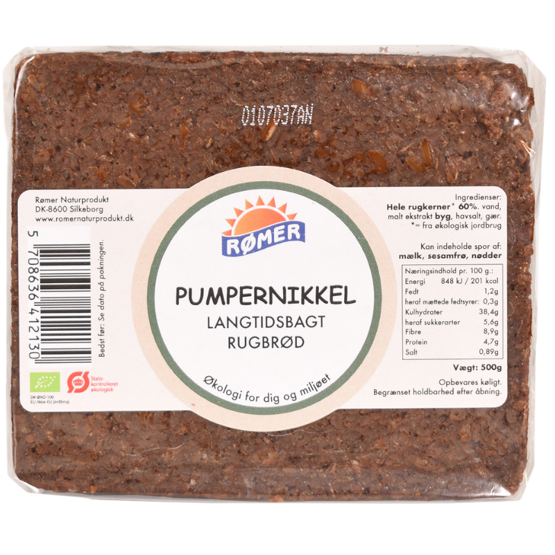 Rømer Pumpernikkel Rugbrød Ø - 500 g.