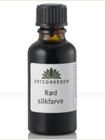 Urtegaarden Rød slikfarve - 10 ml.