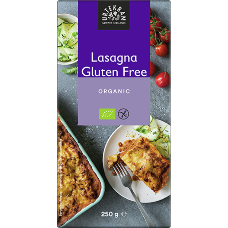 Urtekram Pasta Lasagne Glutenfri Ø - 250 g.