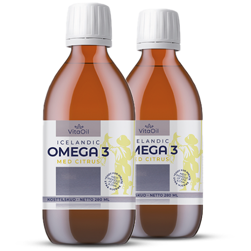 2 x VitaOil Icelandic Omega 3 Med Citrus (280 ml)