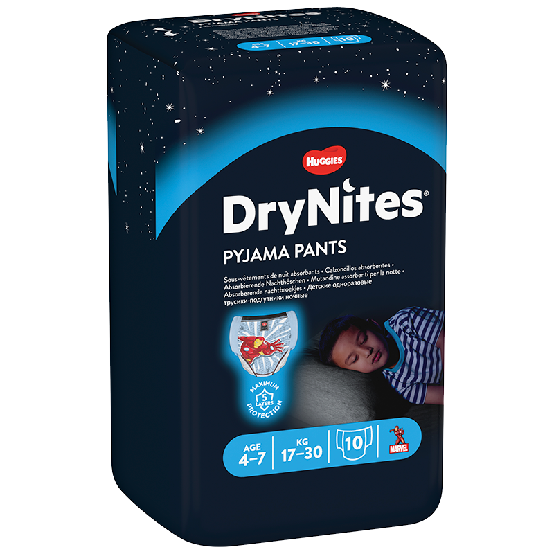 Huggies DryNites 4-7 År Boy (10 stk)