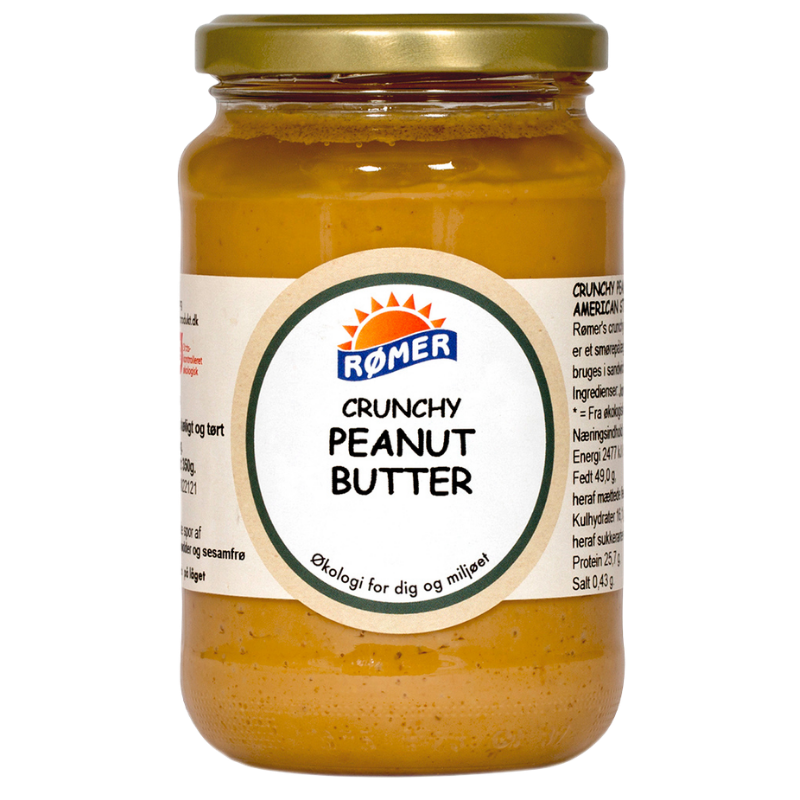Rømer Økologisk Crunchy Peanut Butter - 370 ml