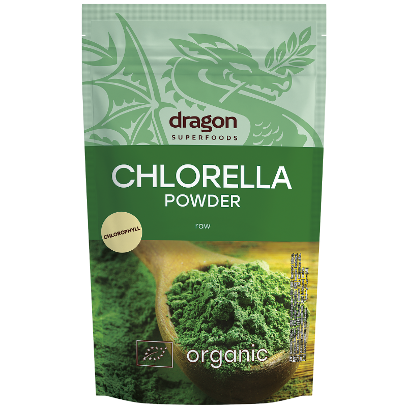 Dragon Foods Chlorella Pulver Ø (200 g) Dragon Foods Chlorella Pulver Ø (200 g)