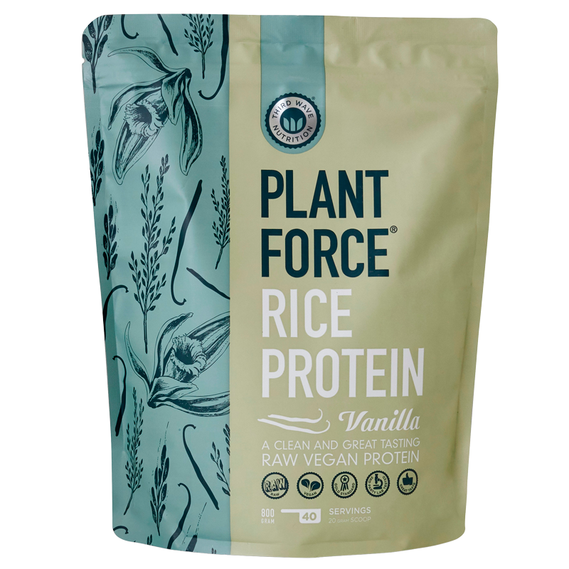 Plantforce Risprotein vanilje - 800 gr.