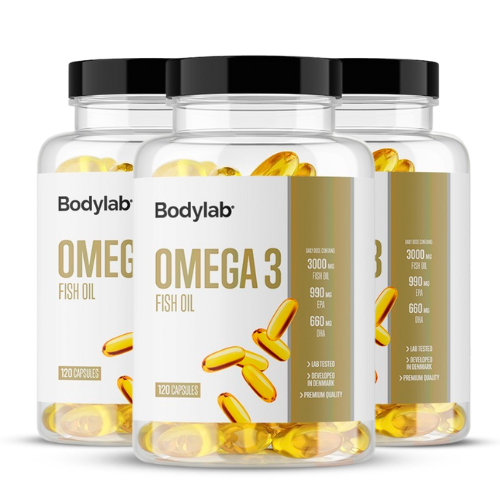3 x Bodylab Omega-3 Fiskeolie - 120 stk.