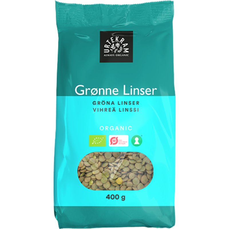 Urtekram Grønne Linser Ø (400 g)