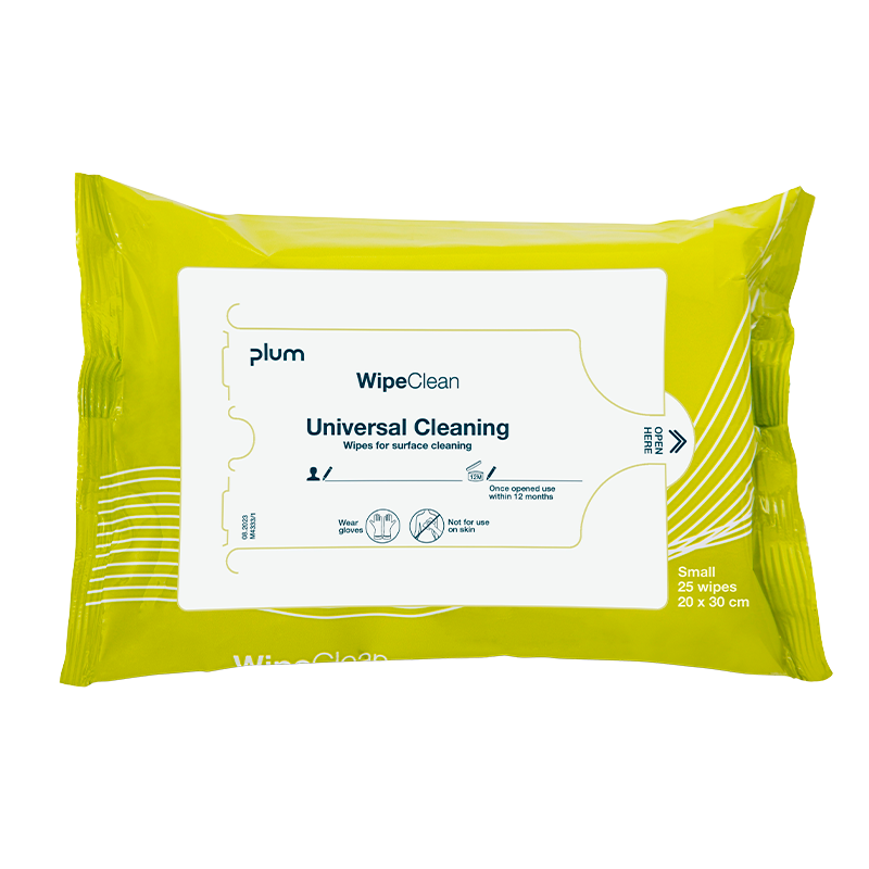 Plum WipeClean Universal Overfladedesinfektion Small (25 stk)