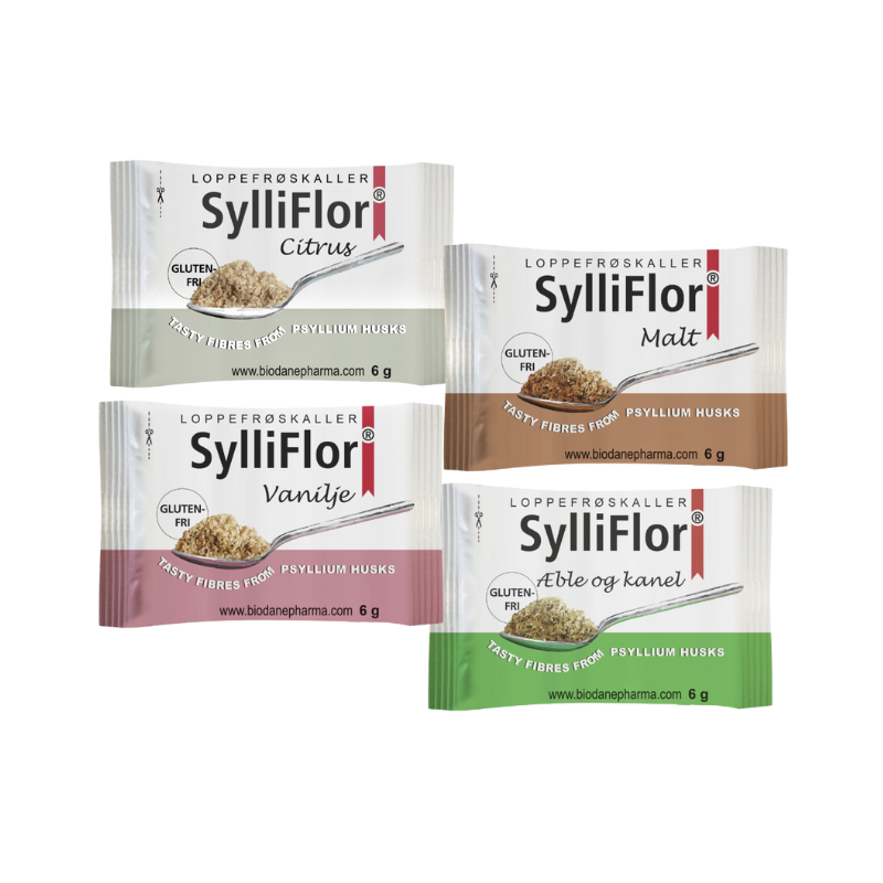 Vareprøve - SylliFlor Loppefrøskaller Assorteret Smag (6 g)