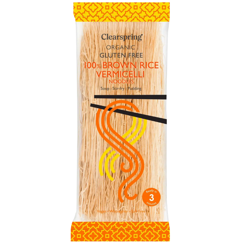 Clearspring 100% Brun Ris Vermicelli Nudler Ø (180 g)