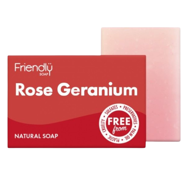 Friendly Rose og Geranium sæbe (95 g)