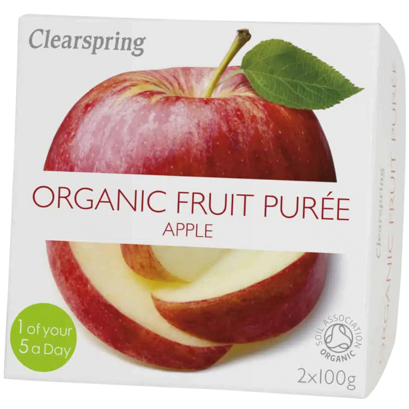 Clearspring Æble Frugtpuré Ø (2 x 100 g)