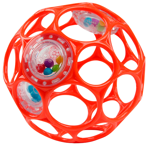 Oball Rattle Rød (1 stk)