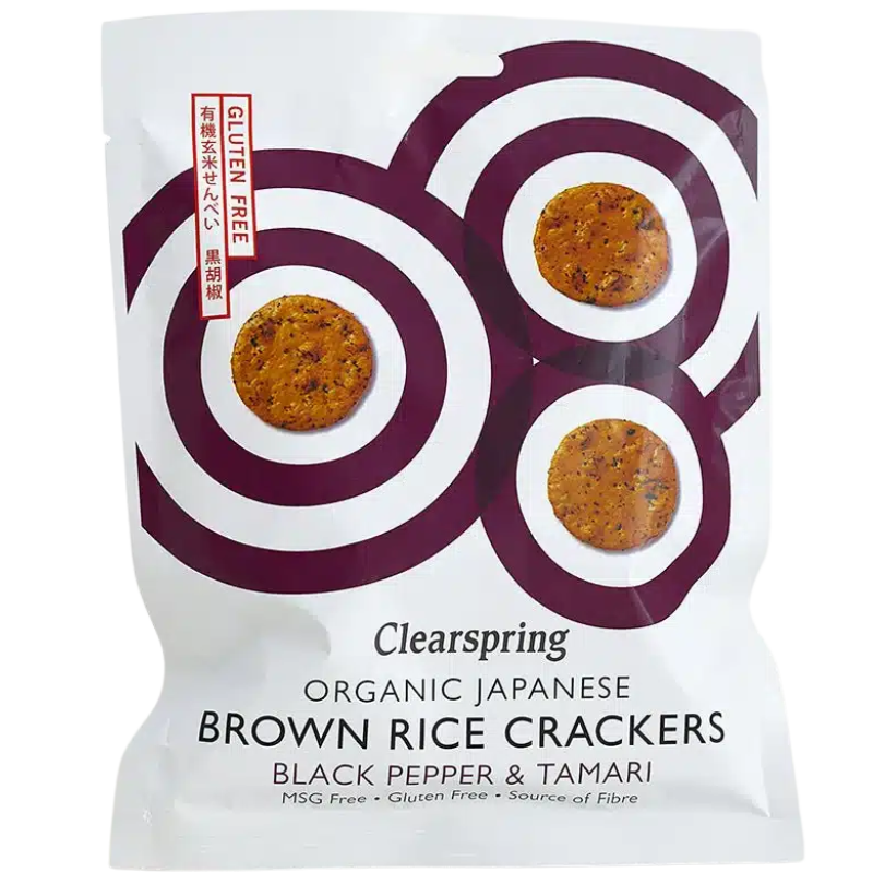Clearspring Rice Cracker Black Pepper & Tamari Ø (40 g)