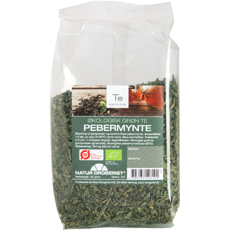 Natur Drogeriet Grøn The M. Pebermynte Ø - 100 g. Natur Drogeriet Grøn The M. Pebermynte Ø - 100 g.