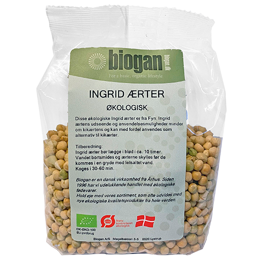 Biogan Ingrid Ærter Danske Ø (500 g)