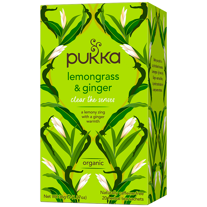 Pukka Lemongrass & Ginger Te Øko. - 20 br.