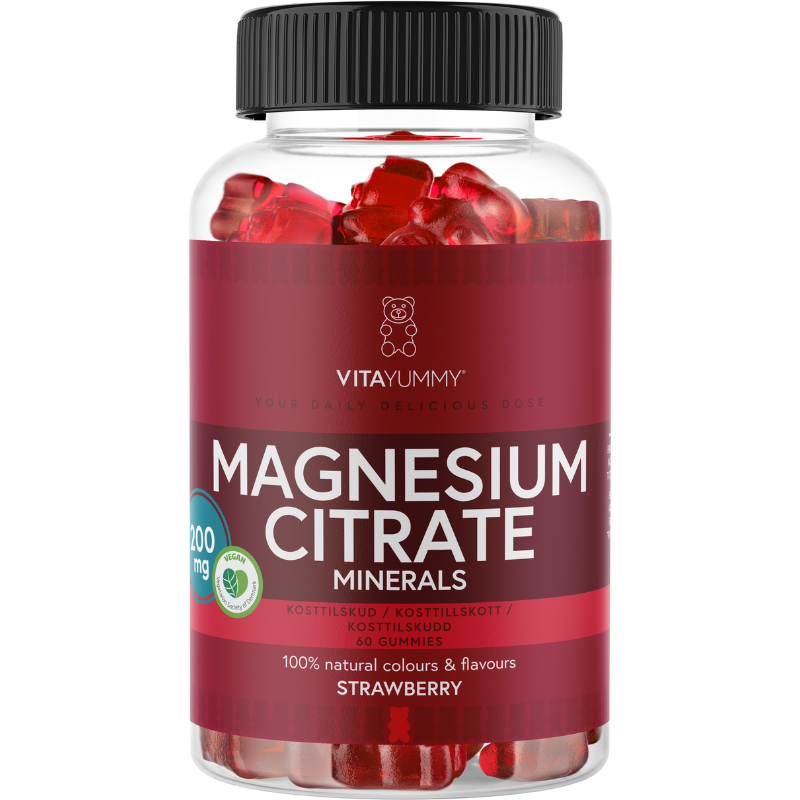 VitaYummy Magnesium Citrate Strawberry (60 stk)