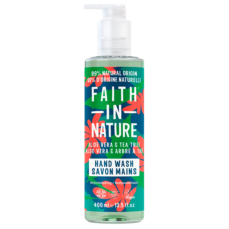 Faith in Nature Aloe Vera and Tea Tree Håndsæbe - 400 ml