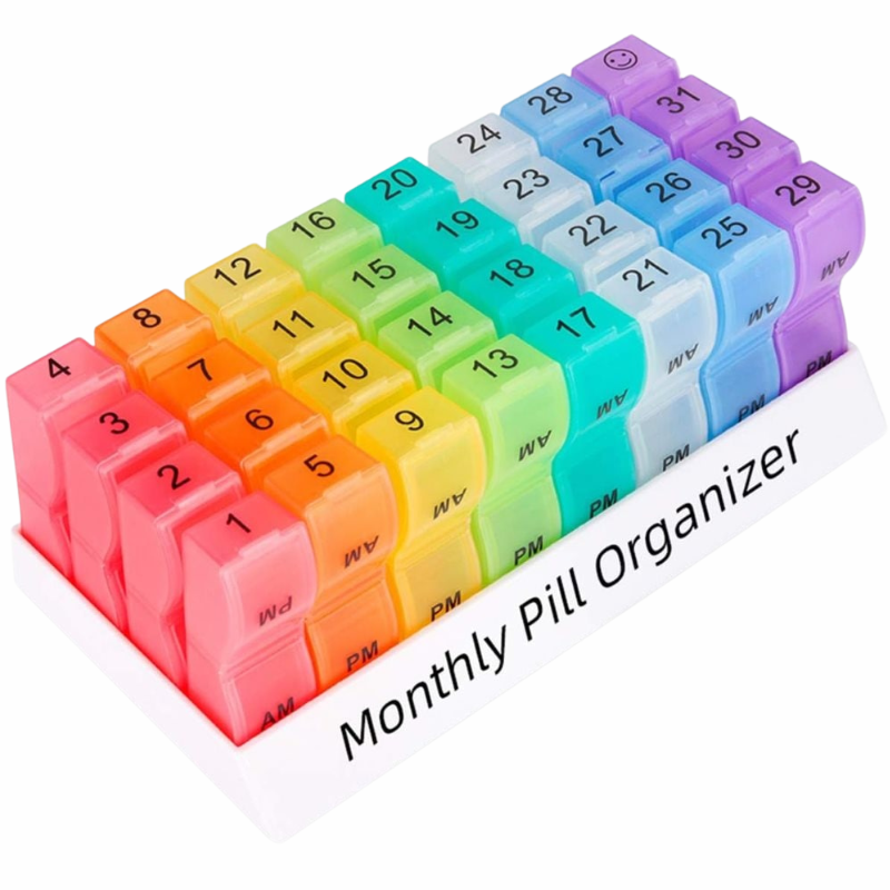 UNIQ 31-Dages Månedlig Medicin Pilleæske Organizer (1 stk)