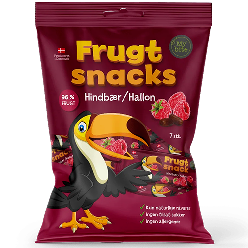 MyBite Mini FrugtBar Hindbær (100 g)