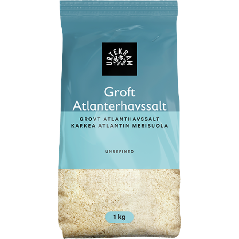 Urtekram Grov Atlanterhavsalt - 1 kg.