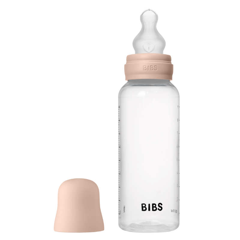 Bibs Baby Bottle Round Silicone Medium Flow Ivory (270 ml)