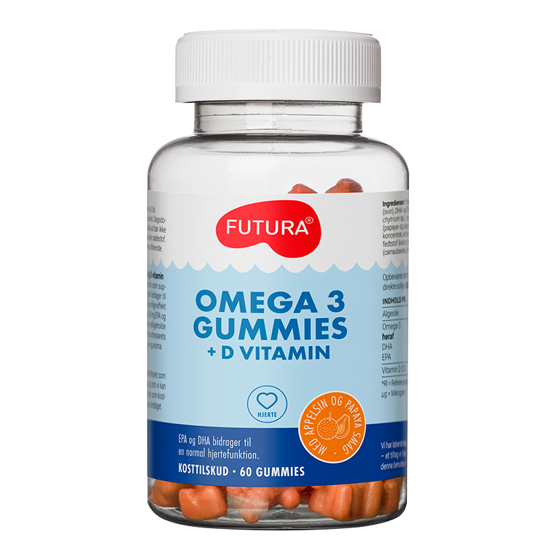 Futura Omega-3 + D-vitamin Gummies (60 stk)