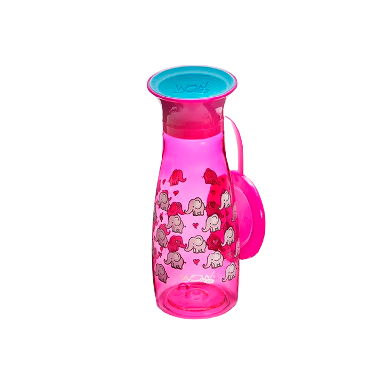 WOW Kop Mini Spildfri Pink Tritan (350 ml)