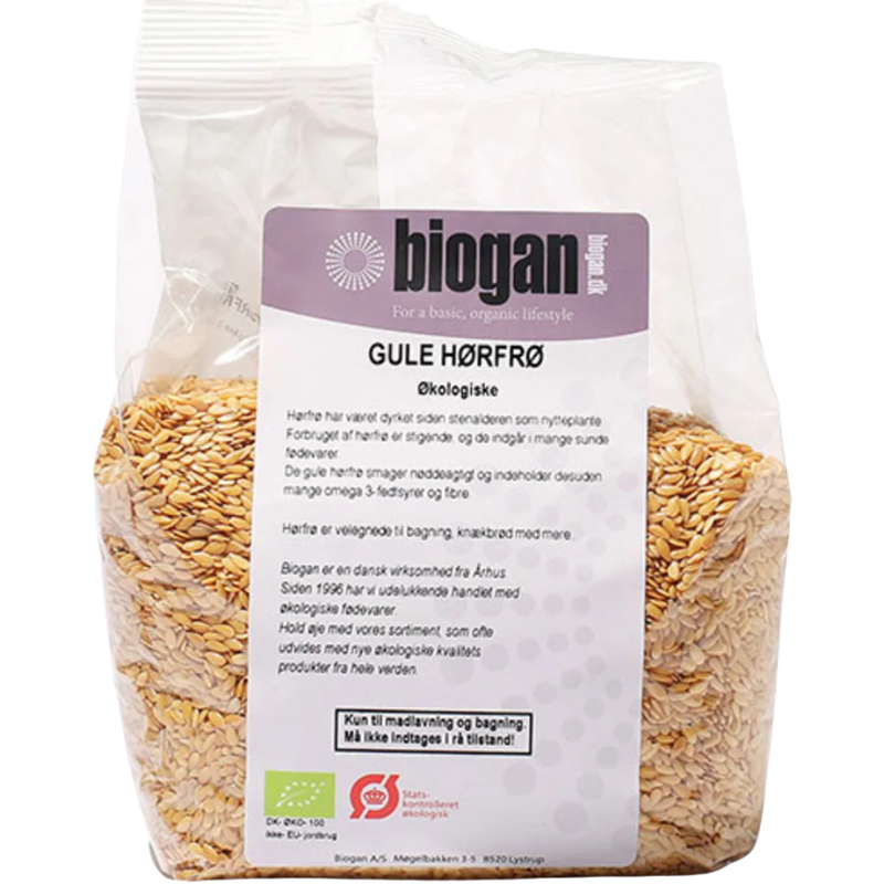 Biogan Gule Hørfrø Ø (500 g)