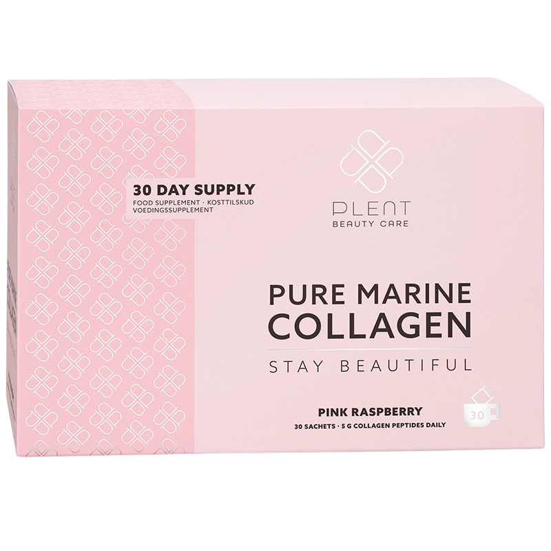 Plent Pure Marine Collagen Pink Raspberry Packs (30 stk)