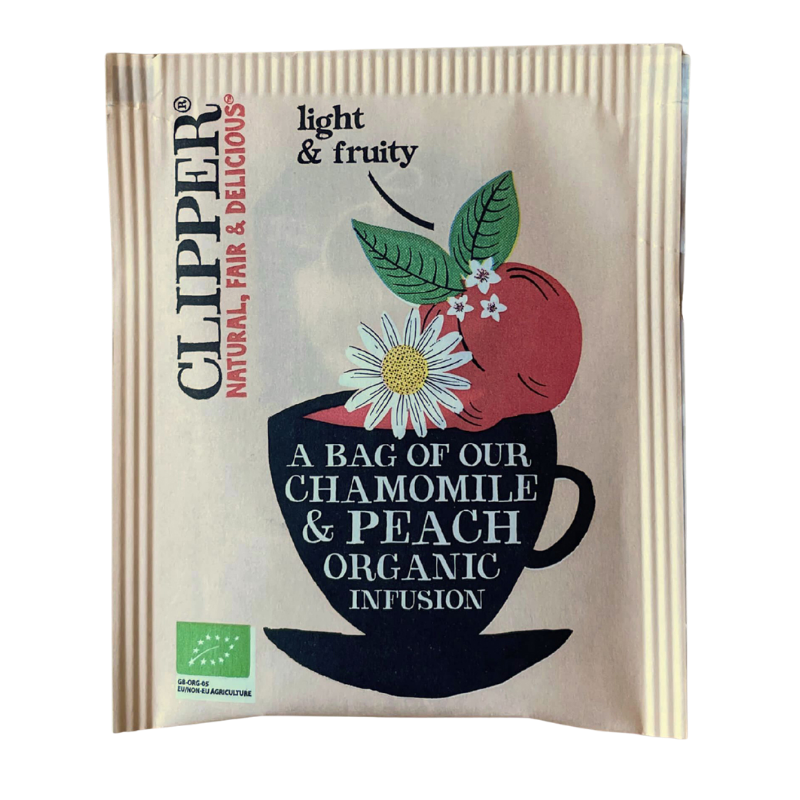 Vareprøve - Clipper Kamille & Fersken Te Ø (1 brev)